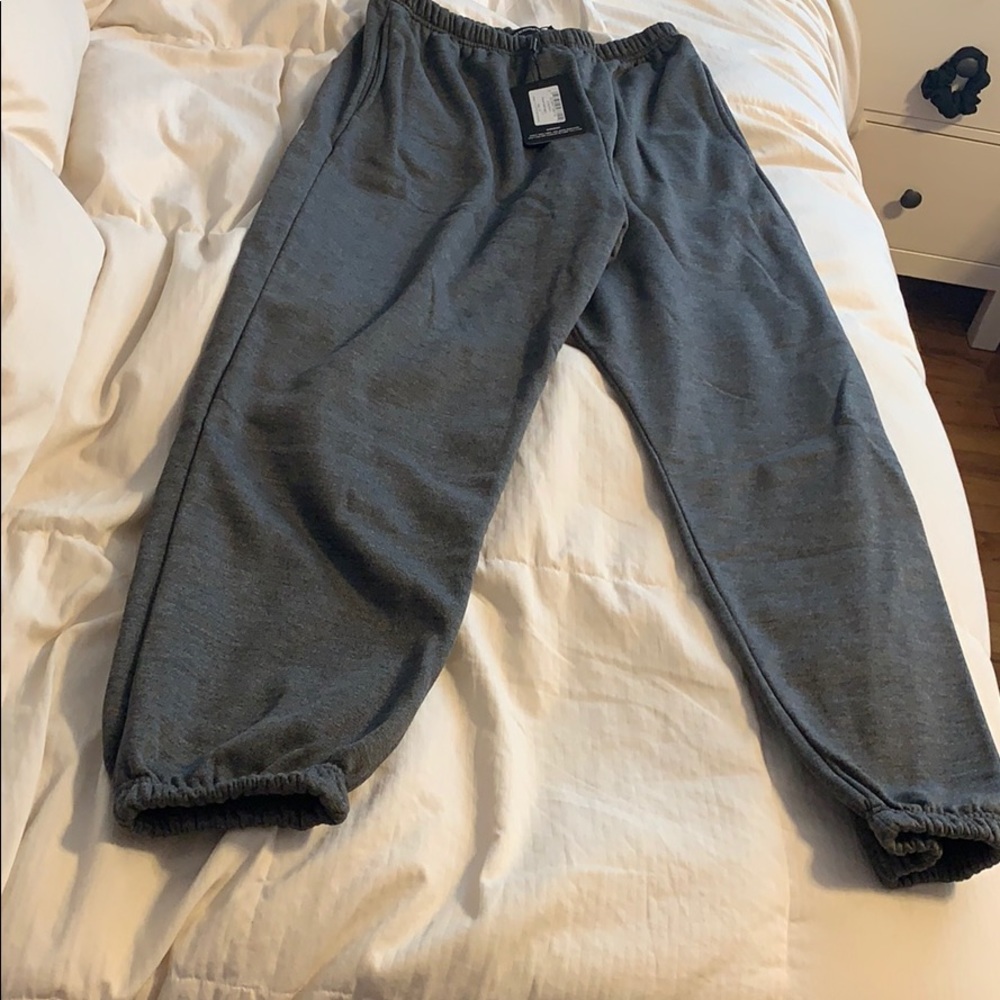 Grey sweatpants